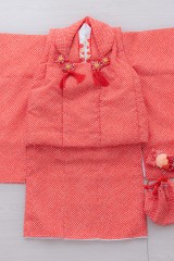 七五三写真撮影着物女の子　3歳用